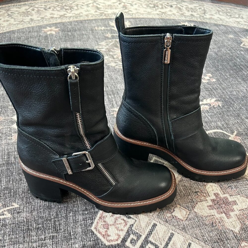 Blondo Rylyn Waterproof Bootie Black Leather Size P EUC - Picture 3 of 5